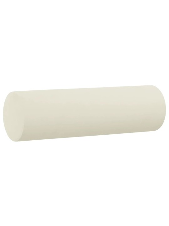 Trivietė sofa su pagalvėlėmis, kreminės spalvos, 180cm, aksomas