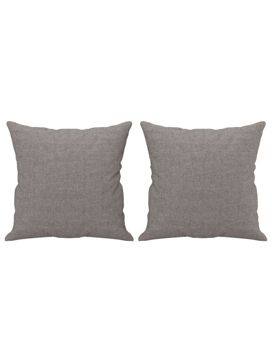 Trivietė sofa su pagalvėlėmis, taupe spalvos, 180cm, audinys