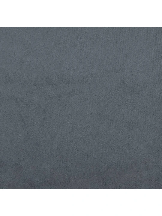 Dvivietė sofa su pagalvėlėmis, tamsiai pilka, 140cm, aksomas
