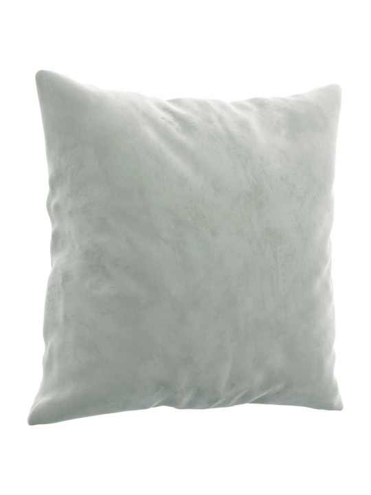 Trivietė sofa su pagalvėlėmis, šviesiai pilka, 180cm, aksomas