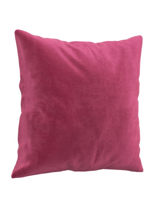 Trivietė sofa su pagalvėlėmis, raudonojo vyno, 180cm, aksomas