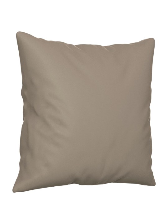 Dvivietė sofa su pagalvėmis, taupe, 140cm, mikropluošto audinys