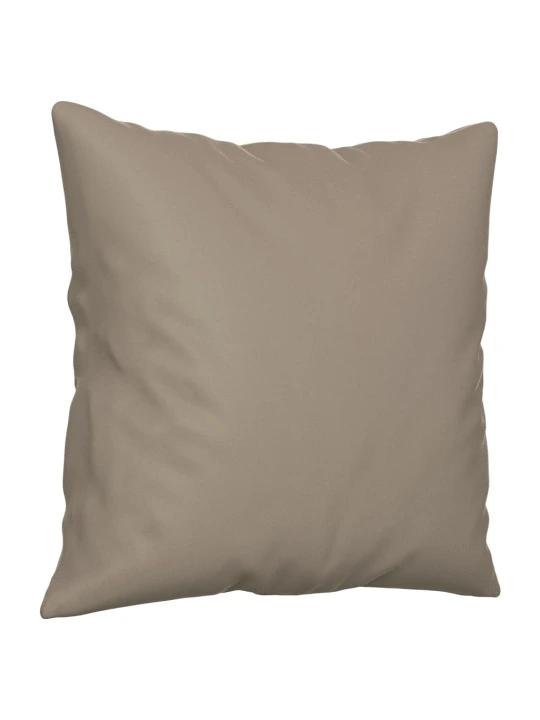 Dvivietė sofa su pagalvėmis, taupe, 140cm, mikropluošto audinys