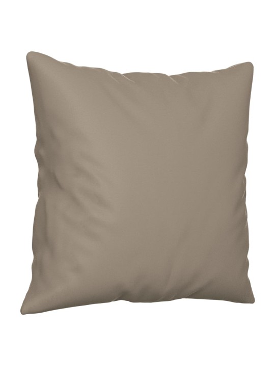 Trivietė sofa su pagalvėmis, taupe, 180cm, mikropluošto audinys
