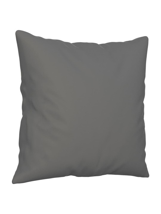 Trivietė sofa su pagalvėmis, pilka, 180cm, mikropluošto audinys