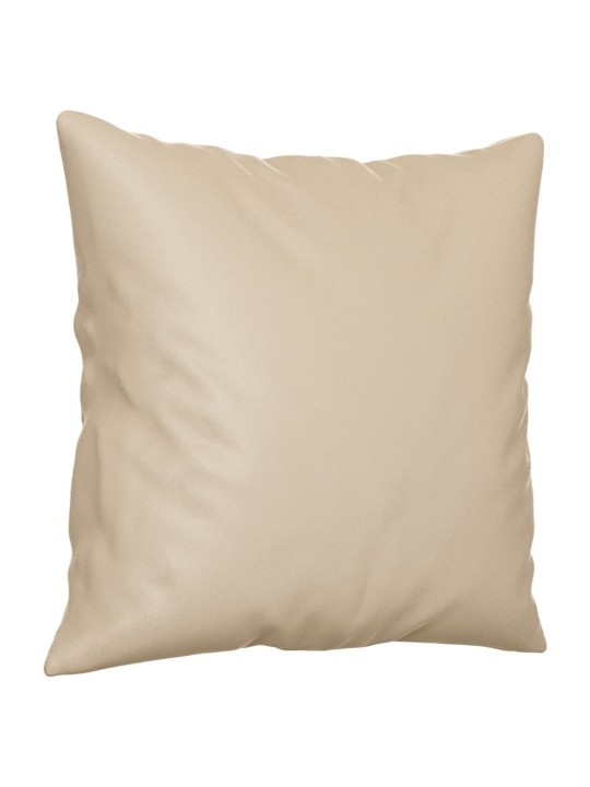 Trivietė sofa su pagalvėmis, kreminė, 180cm, audinys