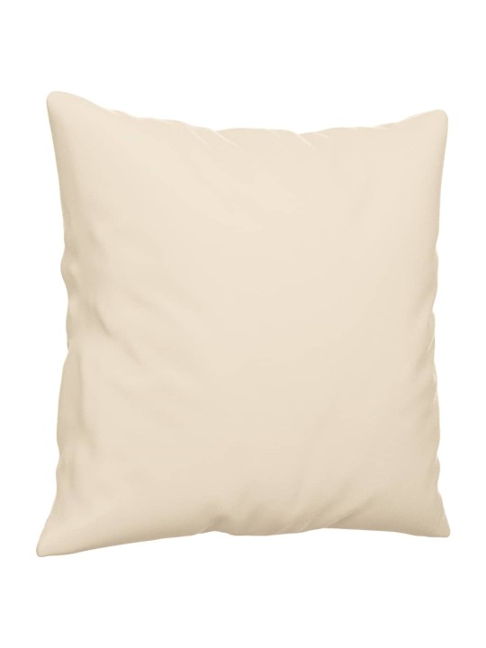 Trivietė sofa su pagalvėmis, smėlio, 180cm, audinys
