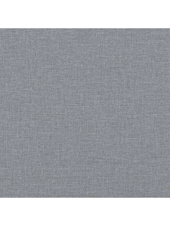Trivietė sofa su pakoja, šviesiai pilka, 180cm, audinys