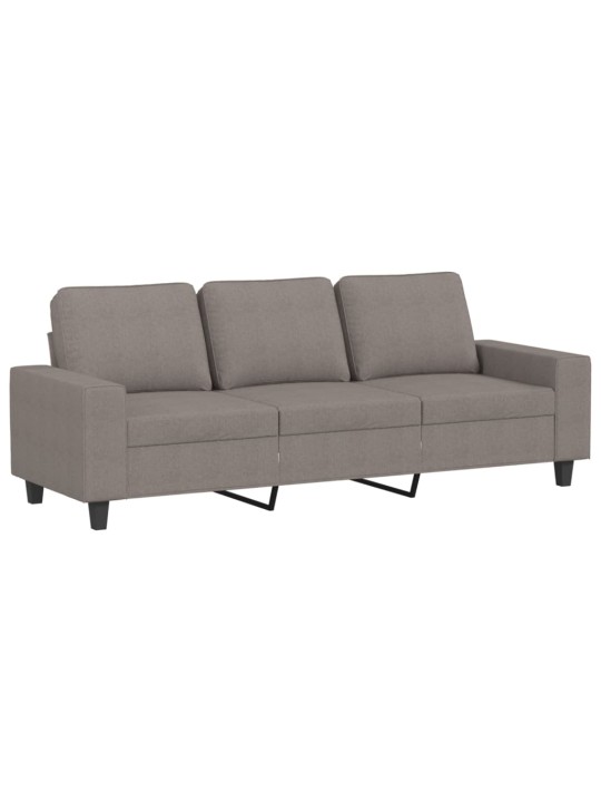 Sofos komplektas, 3 dalių, taupe spalvos, audinys
