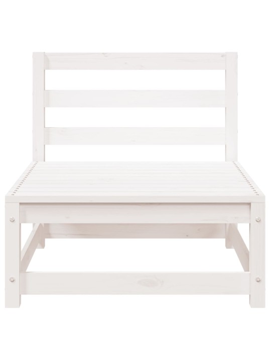 Sodo sofos dalys, 2vnt., baltos, 70x70x67cm, pušis, be porankių