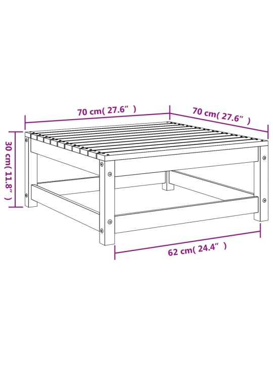 Sodo pakoja, 70x70x30cm, impregnuota pušies mediena