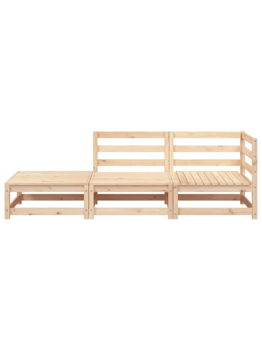 Dvivietė sodo sofa su pakoja, pušies medienos masyvas