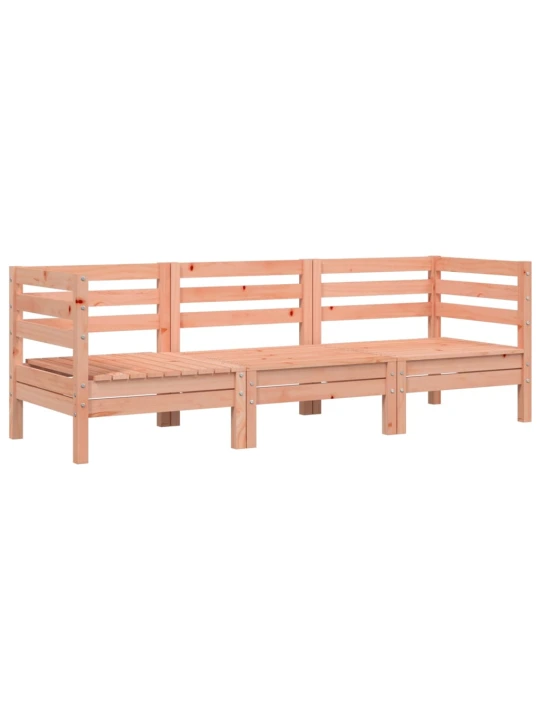 Trivietė sodo sofa, douglas eglės medienos masyvas