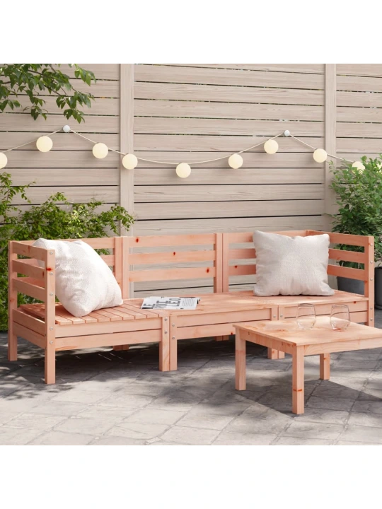 Trivietė sodo sofa, douglas eglės medienos masyvas