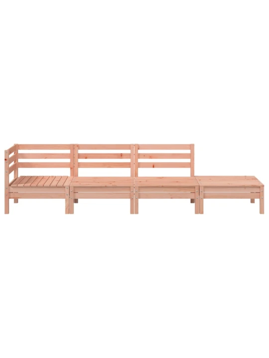Keturvietė sodo sofa, douglas eglės medienos masyvas
