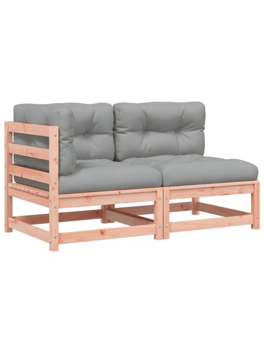 Dvivietė sodo sofa su pagalvėlėmis, douglas eglės masyvas