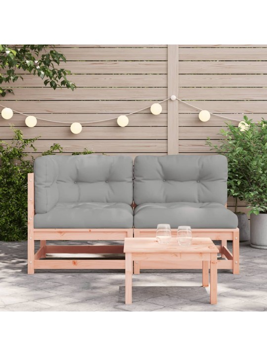 Dvivietė sodo sofa su pagalvėlėmis, douglas eglės masyvas