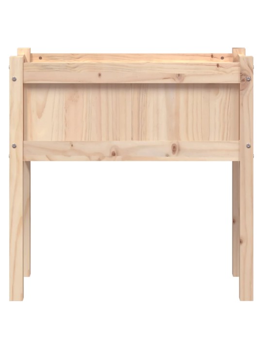 Sodo lovelis su kojelėmis, 70x31x70cm, pušies medienos masyvas