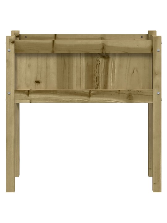 Sodo lovelis su kojelėmis, 70x31x70cm, impregnuota pušis