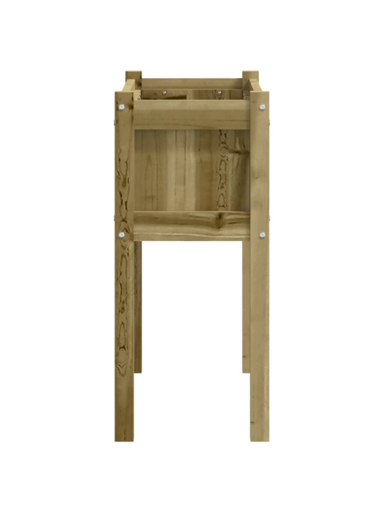 Sodo lovelis su kojelėmis, 70x31x70cm, impregnuota pušis