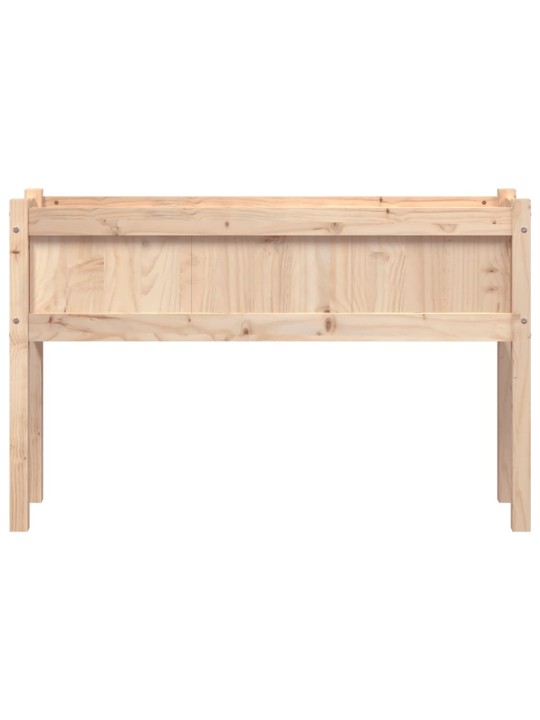 Sodo lovelis su kojelėmis, 110x31x70cm, pušies medienos masyvas