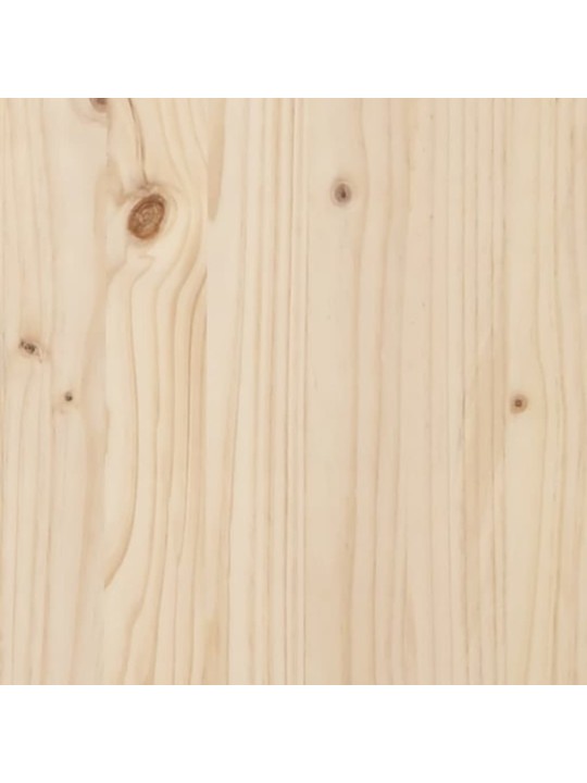 Sodo lovelis su kojelėmis, 110x31x70cm, pušies medienos masyvas