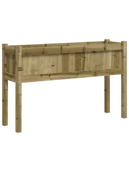 Sodo lovelis su kojelėmis, 110x31x70cm, impregnuota pušis