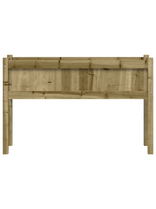 Sodo lovelis su kojelėmis, 110x31x70cm, impregnuota pušis