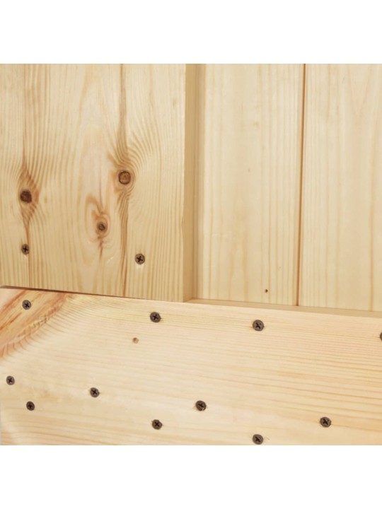 Stumdomos durys su įrangos rinkiniu, 80x210cm, pušies masyvas