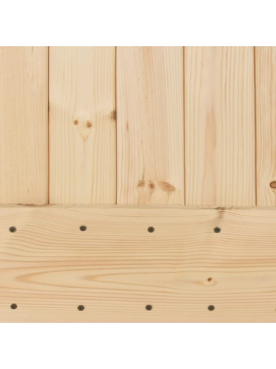 Stumdomos durys su įrangos rinkiniu, 80x210cm, pušies masyvas
