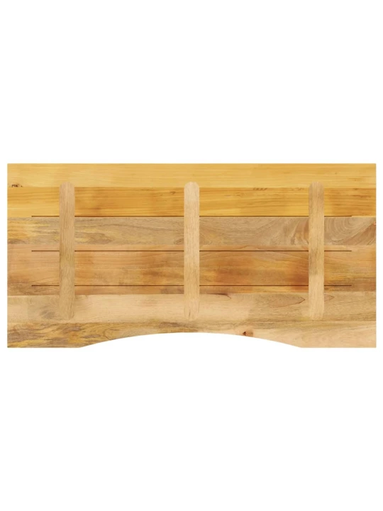 Rašomojo stalo stalviršis su linkiu, 120x50x2,5 cm, mango
