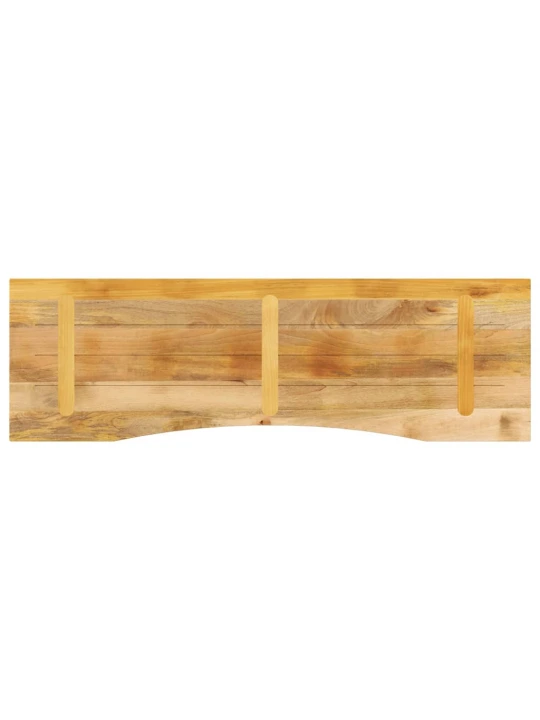 Rašomojo stalo stalviršis su linkiu, 160x50x2,5 cm, mango