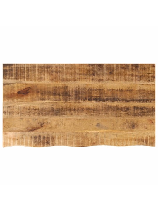 Stalviršis, 120x60x2,5cm, mango masyvas, su gyvu kraštu