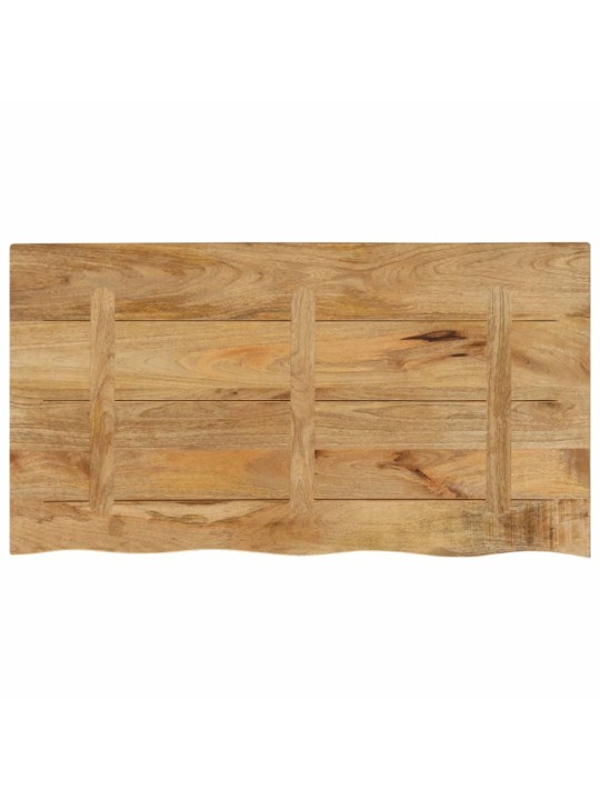 Stalviršis, 120x60x2,5cm, mango masyvas, su gyvu kraštu