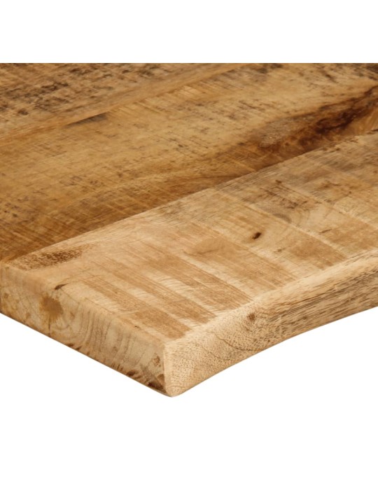 Stalviršis, 120x60x2,5cm, mango masyvas, su gyvu kraštu