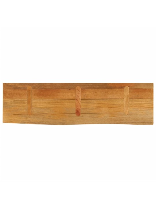 Stalviršis, 120x40x2,5cm, mango masyvas, su gyvu kraštu