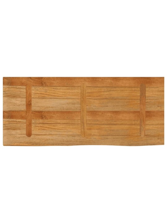Stalviršis, 140x60x2,5cm, mango masyvas, su gyvu kraštu
