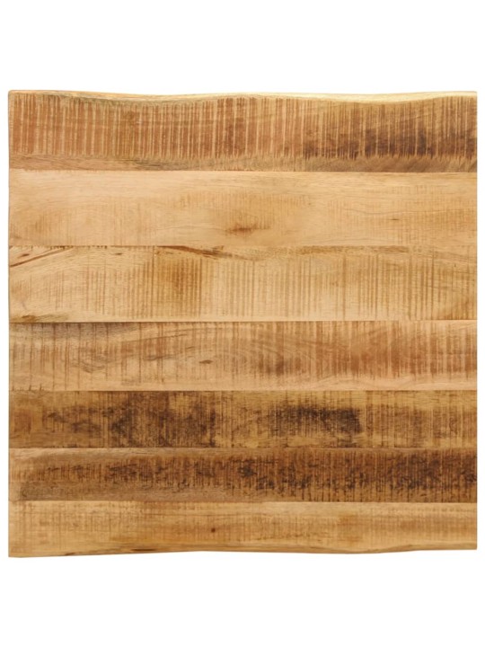 Stalviršis, 60x60x2,5cm, mango medienos masyvas, su gyvu kraštu