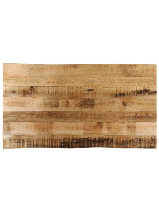 Stalviršis, 120x60x2,5cm, mango masyvas, su gyvu kraštu