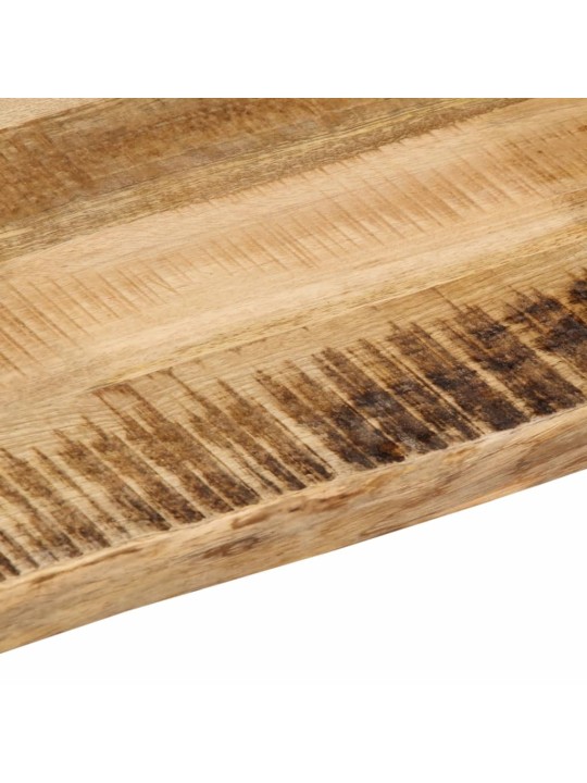 Stalviršis, 120x40x3,8cm, mango masyvas, su gyvu kraštu