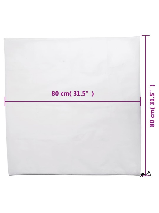 Uždangalai augalams su virvutėmis, 8vnt., 0,8x0,8m, 70g/m²