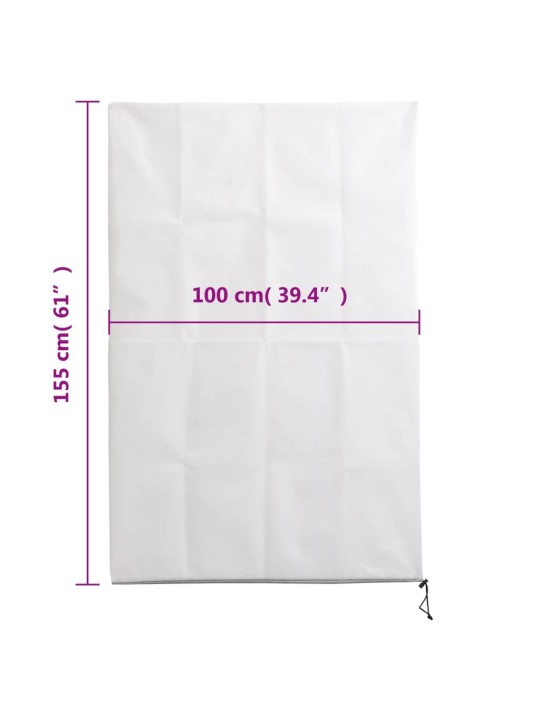 Uždangalai augalams su užtrauktukais, 10vnt., 1x1,55m, 70g/m²