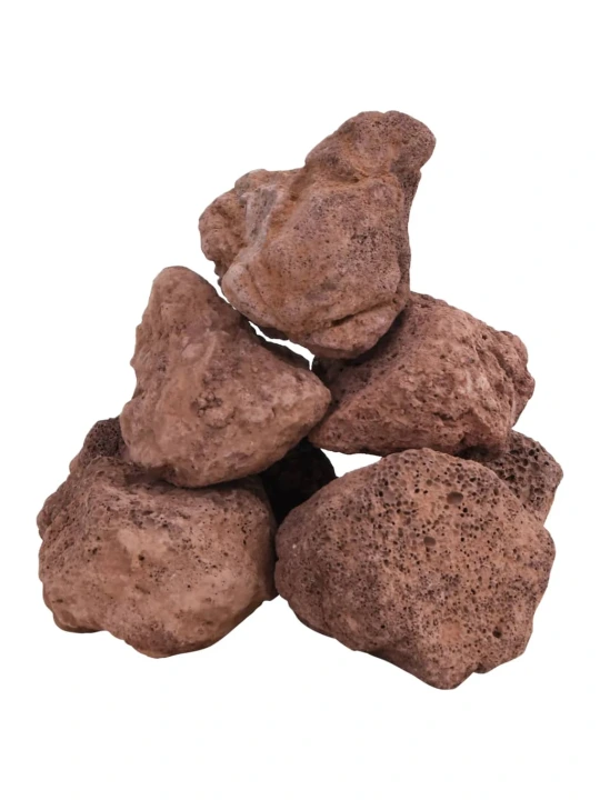 Vulkaninės uolienos, raudonos spalvos, 25 kg, 10-30 cm