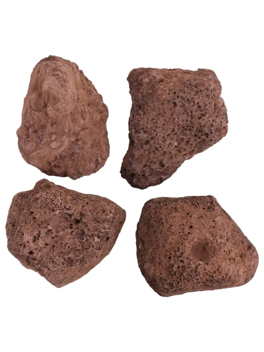 Vulkaninės uolienos, raudonos spalvos, 25 kg, 10-30 cm