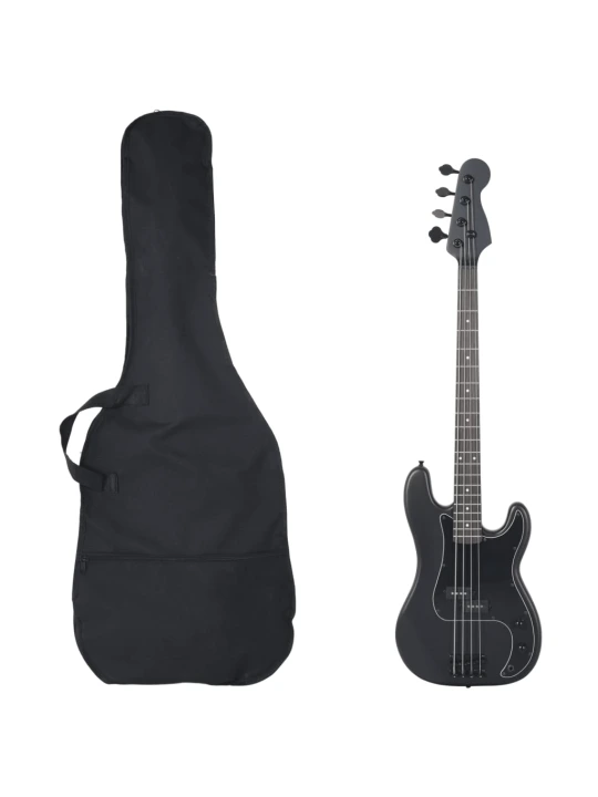 Elektrinė bosinė gitara pradedantiesiems, juoda, 4/4 46"