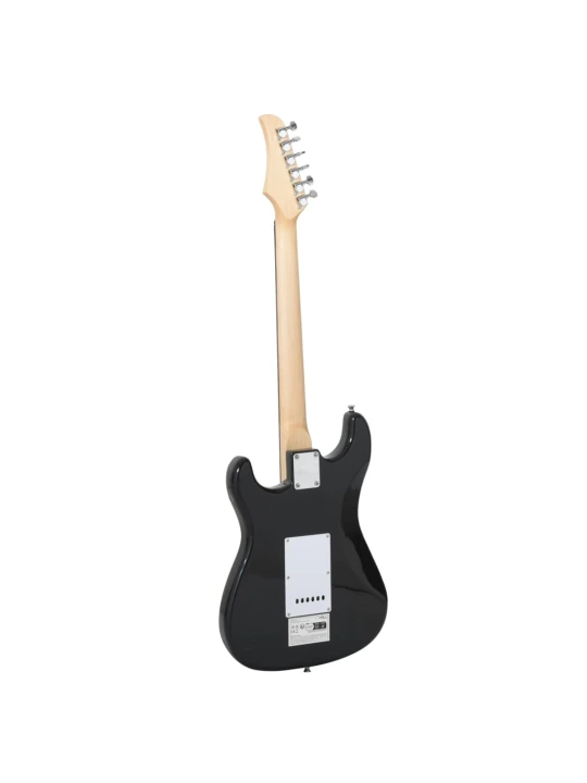 Elektrinė gitara pradedantiesiems su dėklu, ruda/balta, 4/4 39"