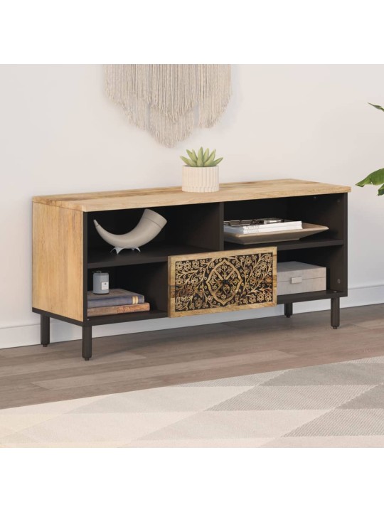 Televizoriaus spintelė, 100x33x46cm, mango medienos masyvas