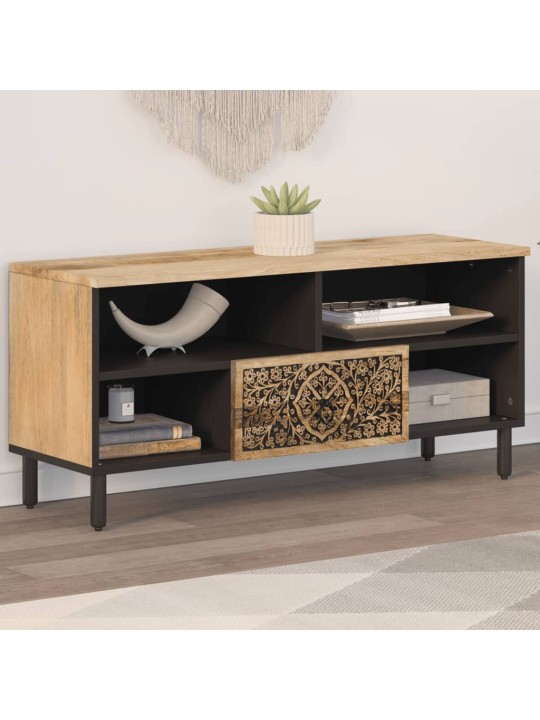Televizoriaus spintelė, 100x33x46cm, mango medienos masyvas