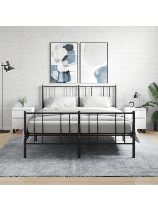 Naktinės spintelės, 2vnt., baltos, 40x35x50cm, apdirbta mediena