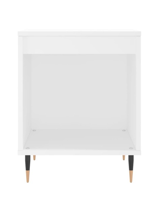 Naktinės spintelės, 2vnt., baltos, 40x35x50cm, apdirbta mediena